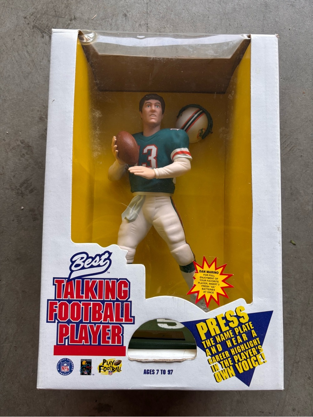 NFL Dan Marino Action Figure – Teal and White Uniform